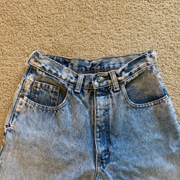 Vintage Distressed Acid-washed Zena Jeans (late 80s / early 90s) - Picture 3 of 9